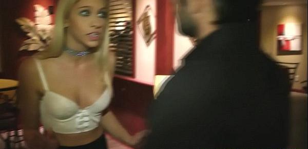  Slutty blonde teen forced to fuck cop for drug possesion